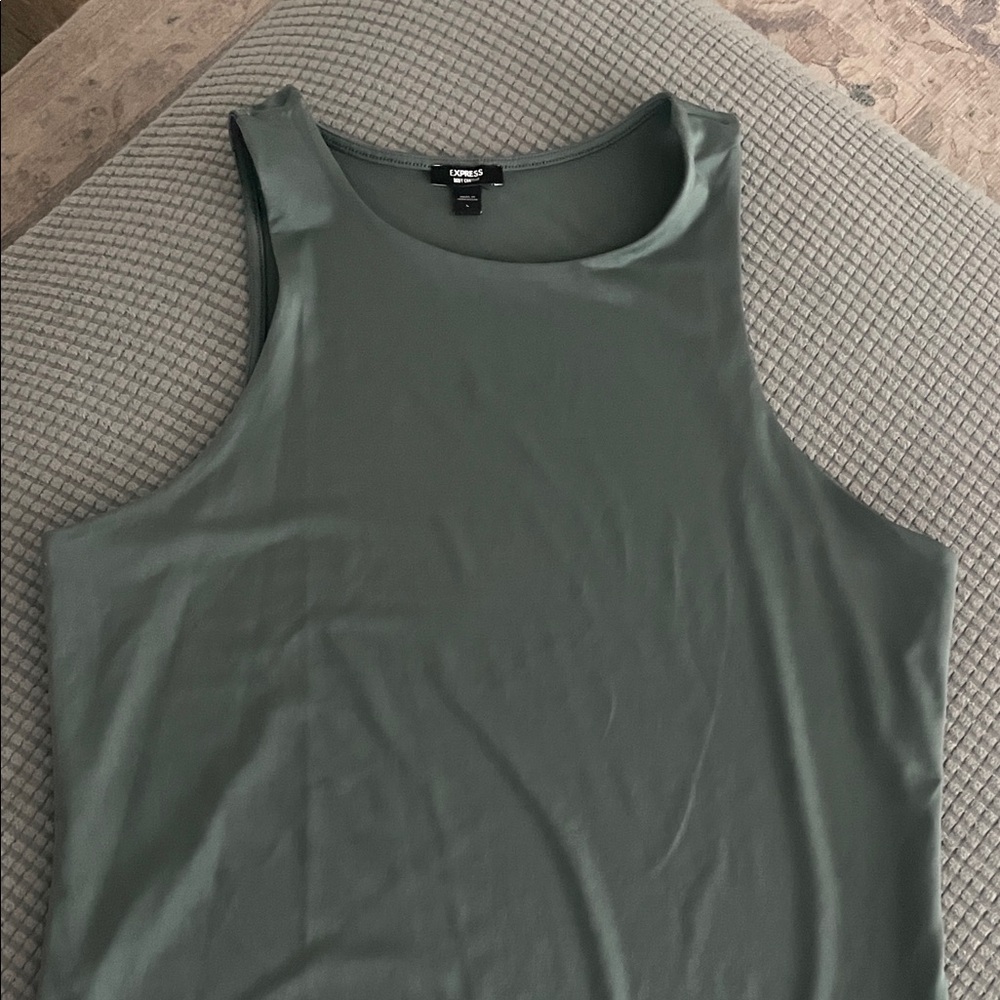Express Olive Green Bodysuit